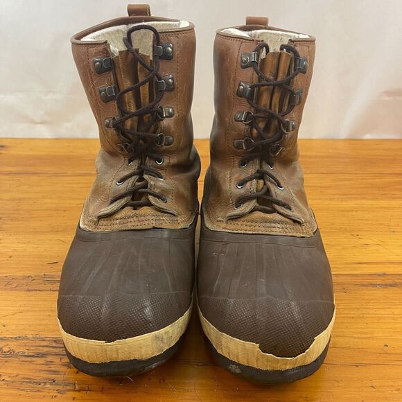 Sorel‎ Superior Mens Boots Sz 10 Waterproof Leather Made In Canada Snow - Picture 1 of 12
